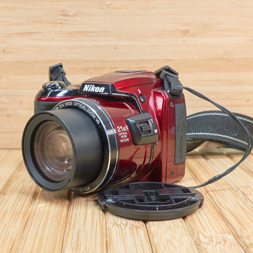 Nikon Coolpix L120 Digital Camera / 14.1 MP / 21x Optical Zoom / Red